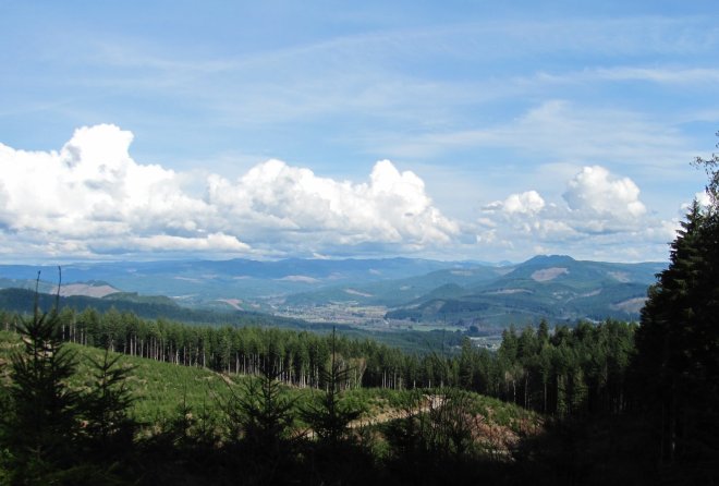 Mohawk Valley, looking southeast.