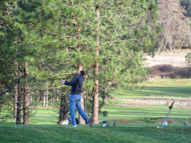 Golfing in January
